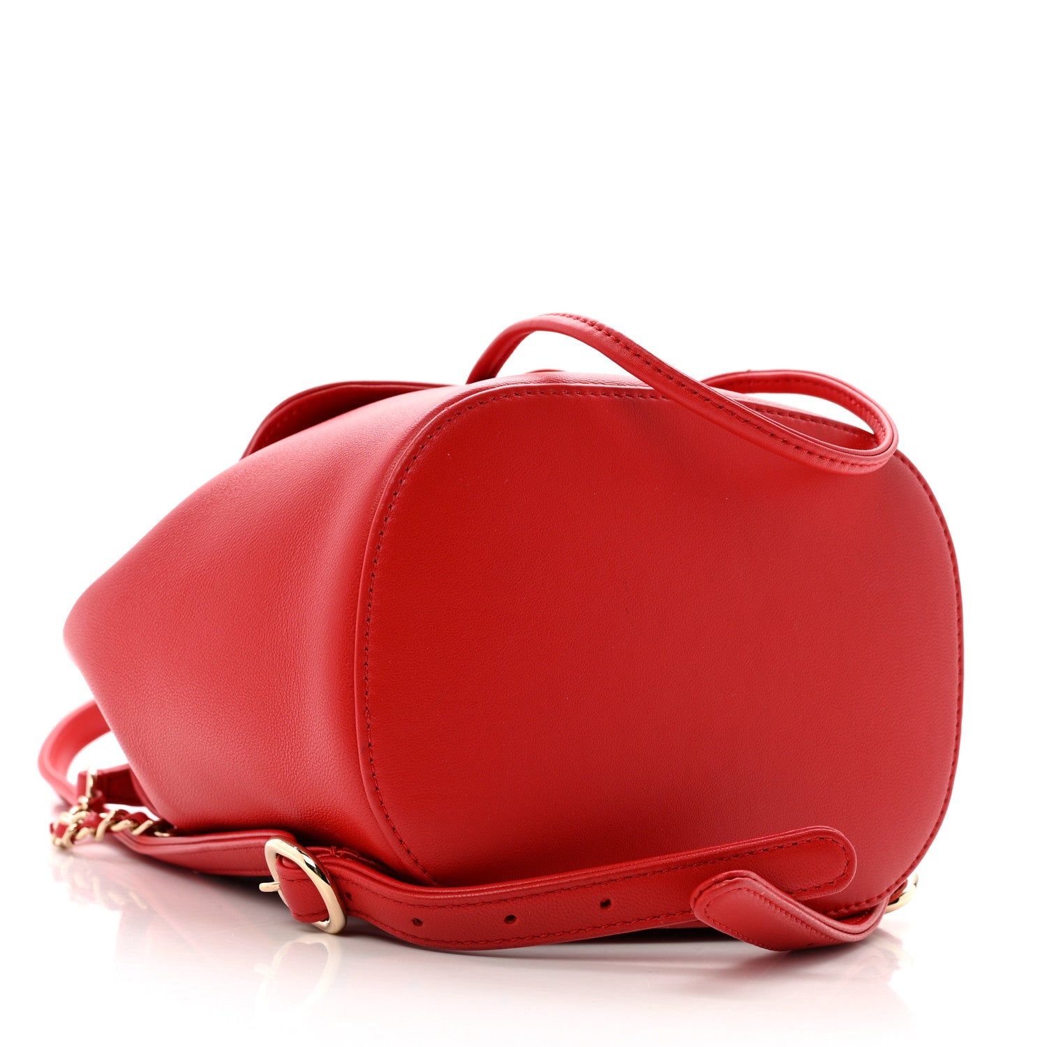 Chanel Lambskin CC Mania Backpack Red 4 of 12