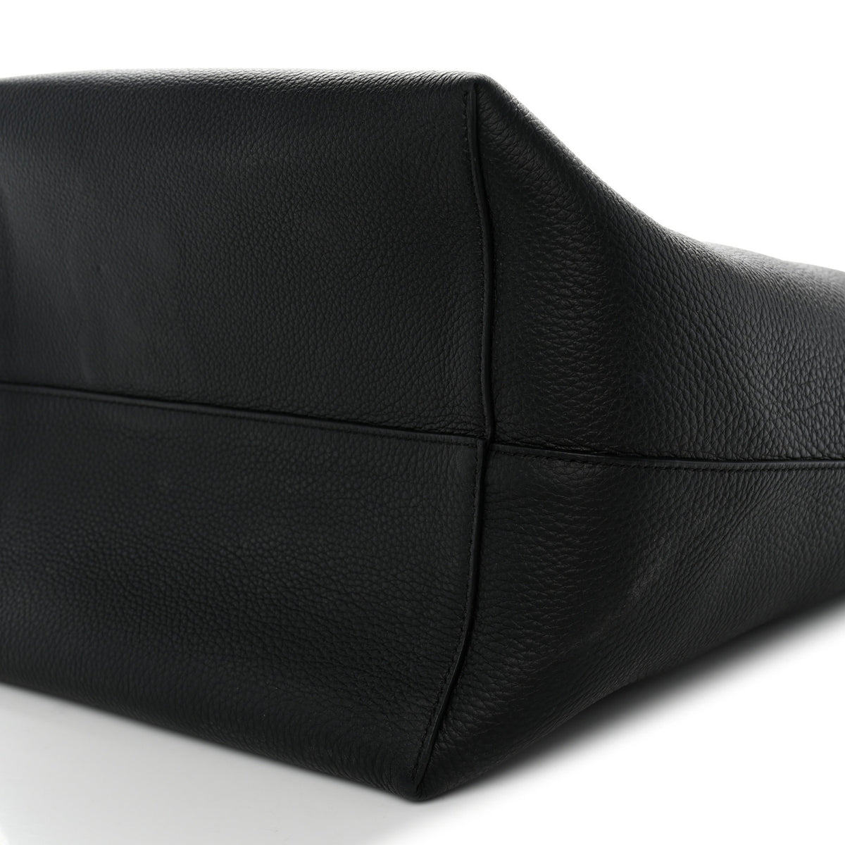 Grained Calfskin Large N/S Park Tote Black