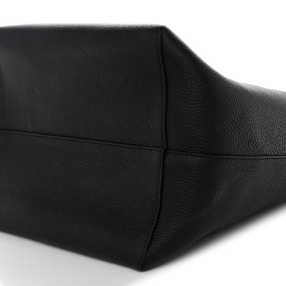 The Row Grained Calfskin Large N/S Park Tote Black 9 of 10