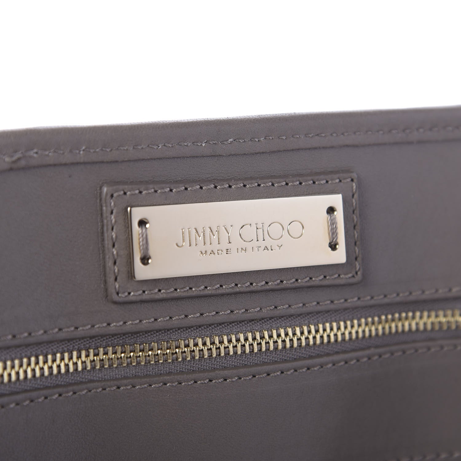 Jimmy Choo Calfskin Small Sofia Star Studded Tote Grey 8 of 9