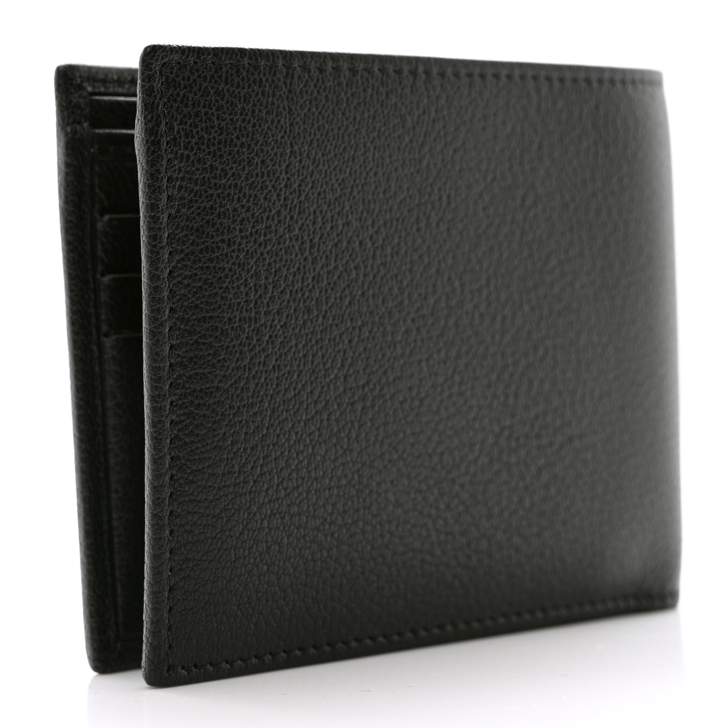 Goatskin Bi-Fold Wallet Black