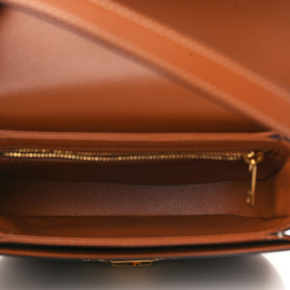 Celine Canvas Calfskin Triomphe Teen Besace Tan 4 of 7