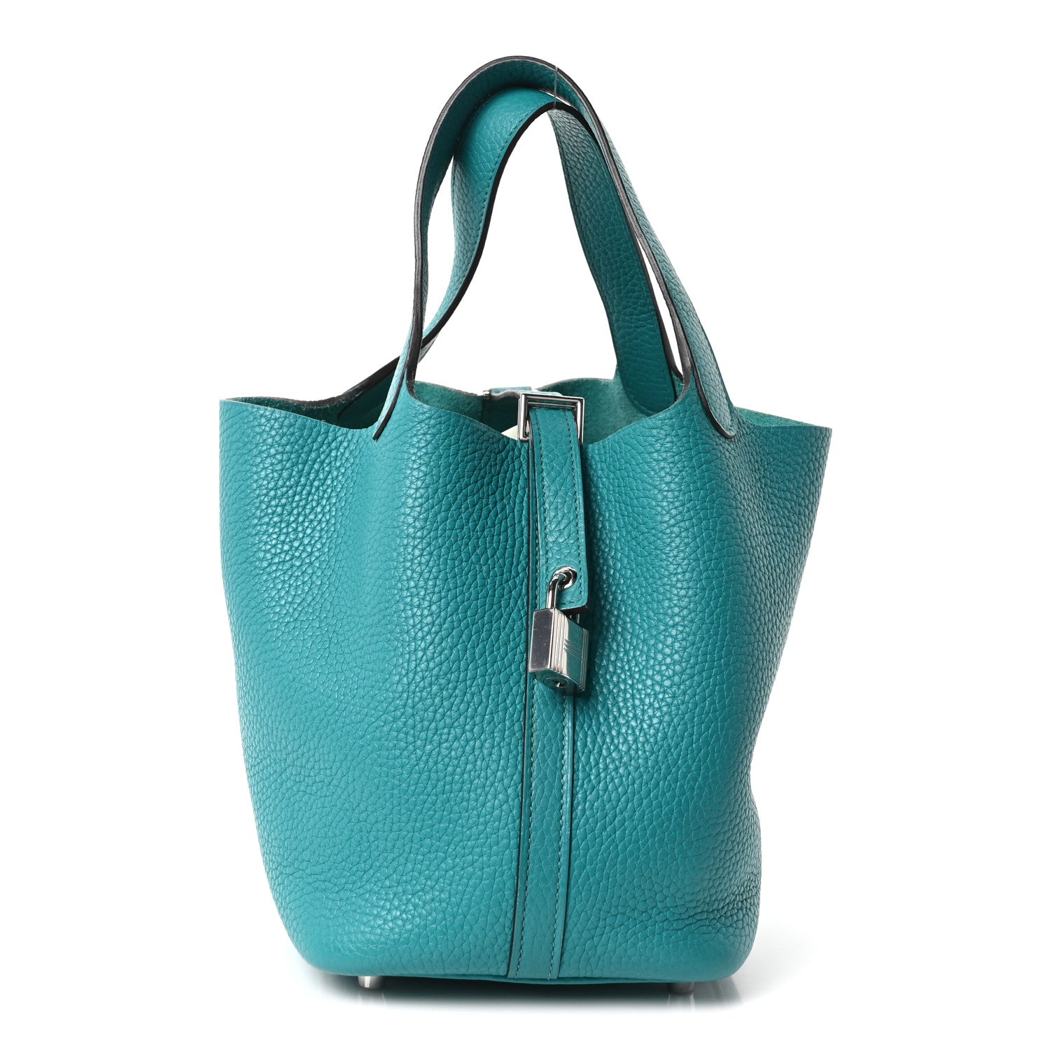 Hermes Taurillon Clemence Picotin Lock 18 PM Vert Verone 1 of 10