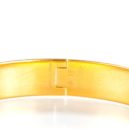 Hermes Enamel Narrow Clic Clac H Bracelet GM Black 3 of 5