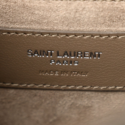 Saint Laurent Suede Monogram Book Bag Grey 5 of 9