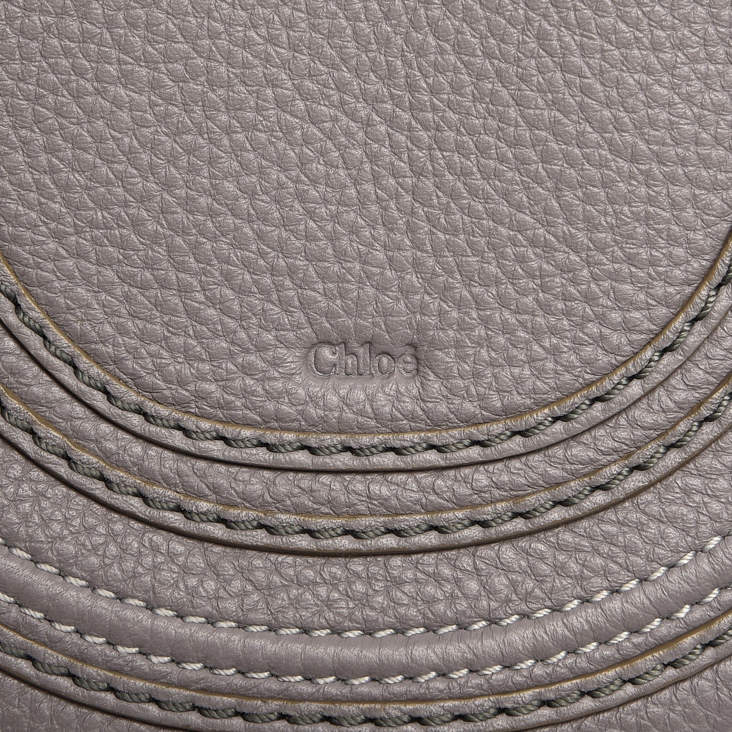 Chloe Calfskin Mini Marcie Round Crossbody Bag Cashmere Grey 7 of 7