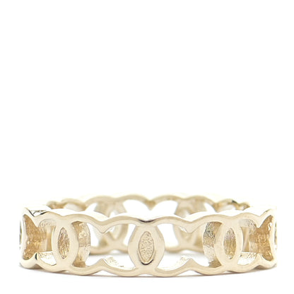 Chanel Metal CC Ring 50 5.25 Gold 6 of 10