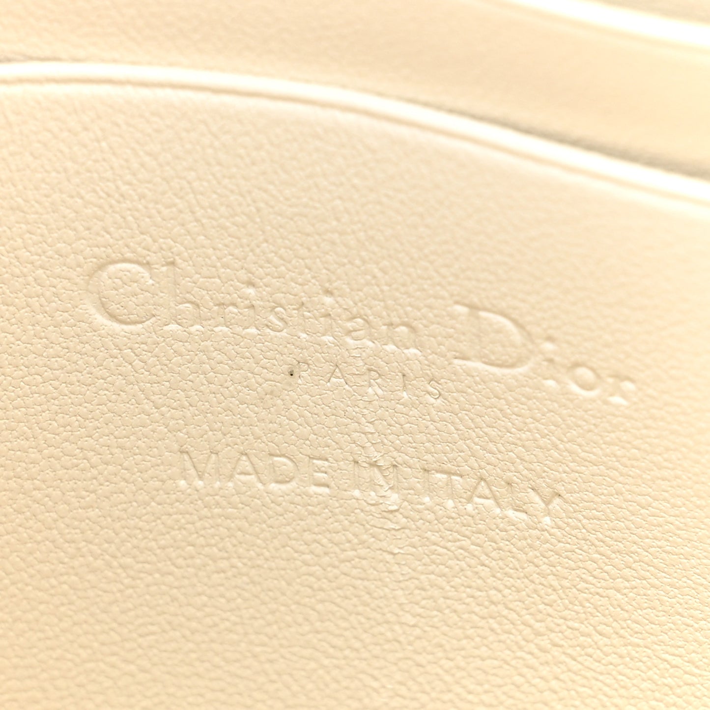 Lambskin Cannage Dioramour Lady Dior Phone Holder Latte
