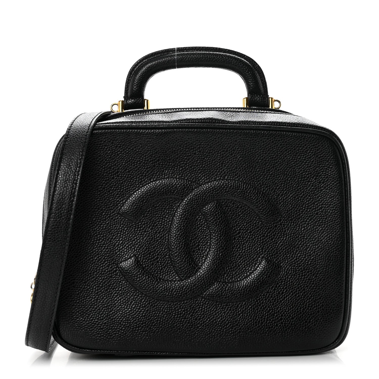 Chanel Caviar Timeless CC Vanity Case Black 1 of 10