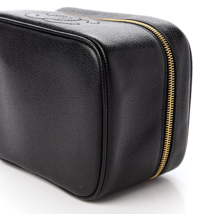Chanel Caviar Vanity Cosmetic Case Black 7 of 11