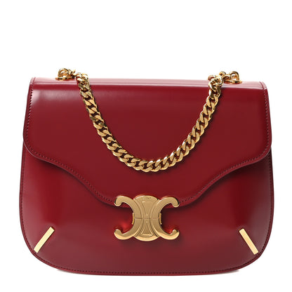 Celine Shiny Calfskin Chain Besace Triomphe Carmin 1 of 10