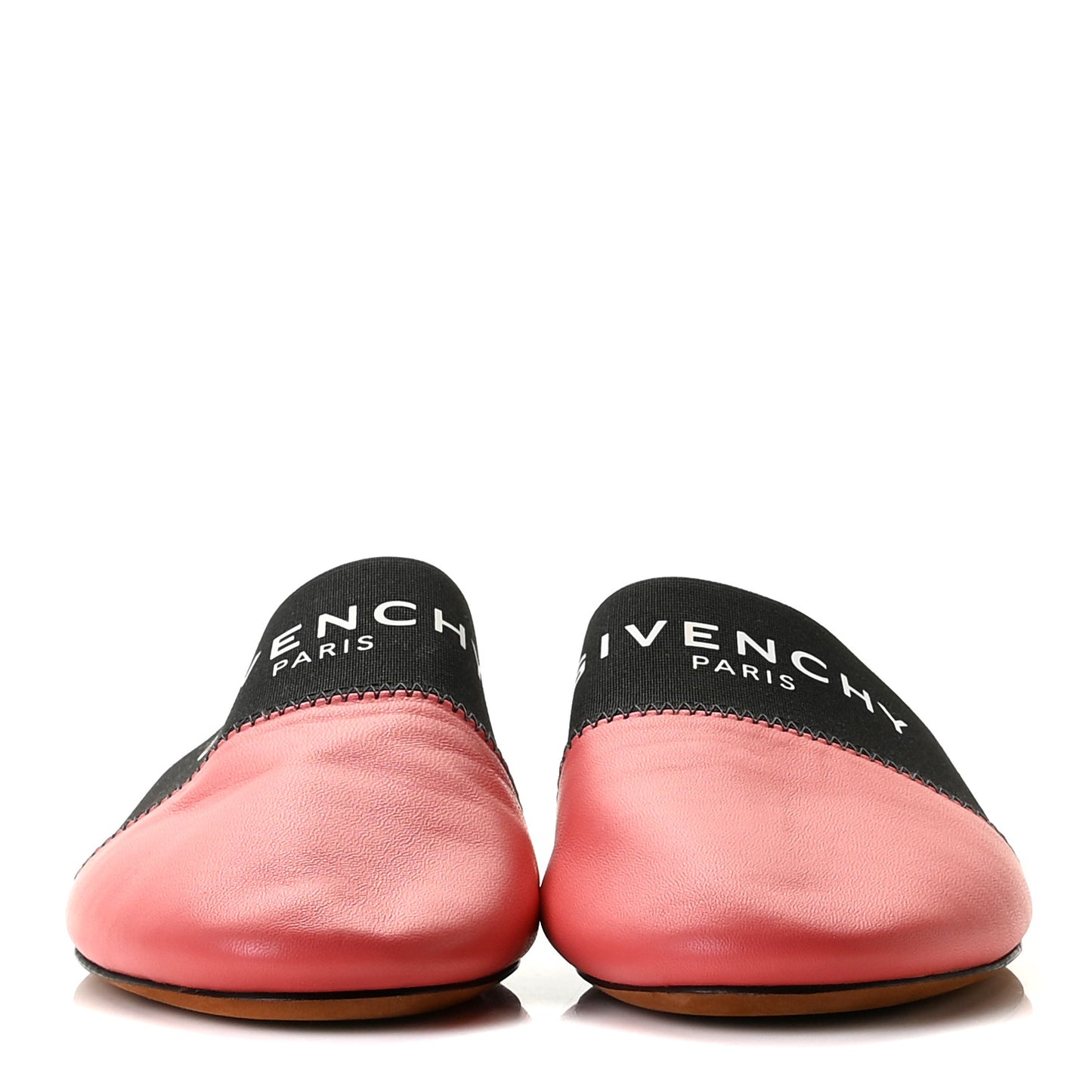 Lambskin Bedford Logo Mule Slides 36.5 Orange