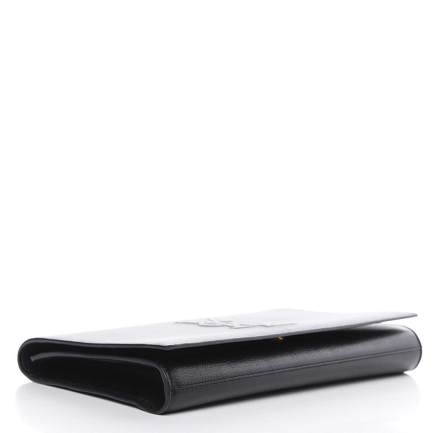 Calfskin Monogram Large Belle De Jour Clutch Black