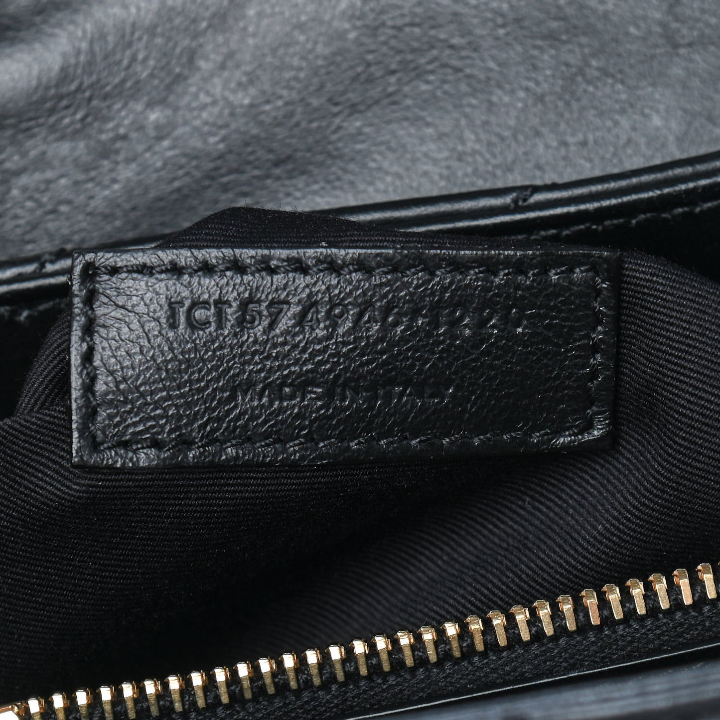 Calfskin Y Quilted Monogram Medium Loulou Chain Satchel Black