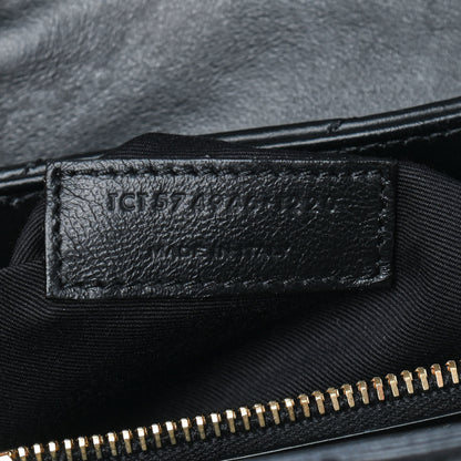 Saint Laurent Calfskin Y Quilted Monogram Medium Loulou Chain Satchel Black 7 of 9