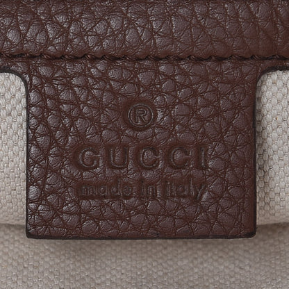 Gucci Pebbled Calfskin Large Soho Briefcase Brown 7 of 8