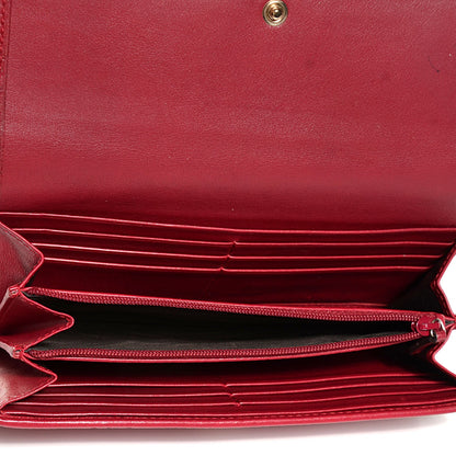 Gucci Guccissima Lovely Heart Continental Wallet Red 5 of 7