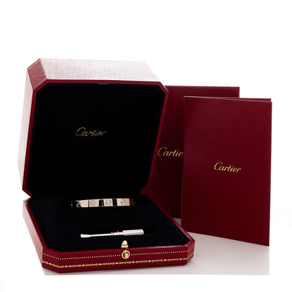Cartier 18K White Gold LOVE Bracelet 15 9 of 9