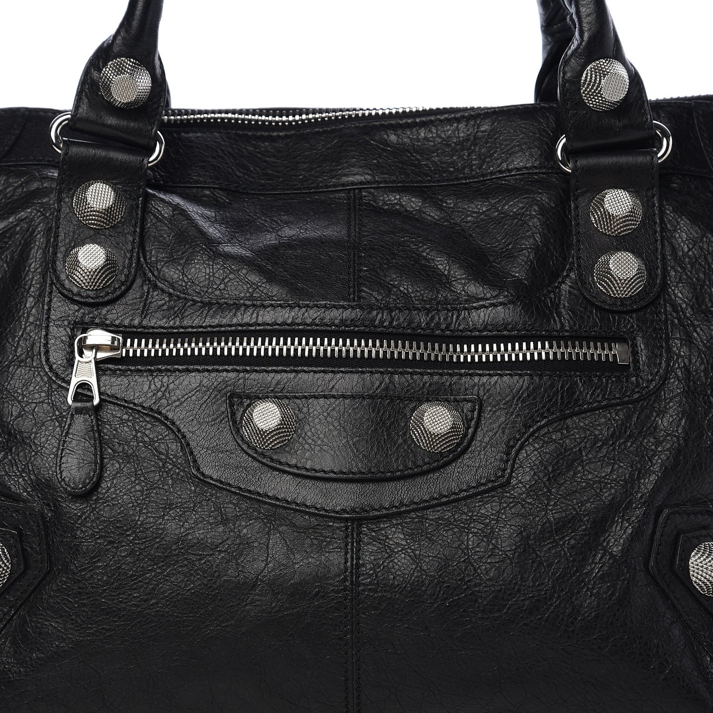 Agneau Giant 21 Silver Hardware Work Black