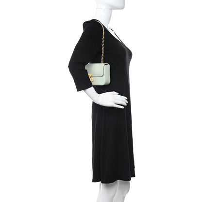 Celine Shiny Calfskin Triomphe Chain Shoulder Bag Jade 2 of 10