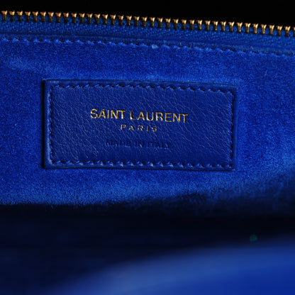 Saint Laurent Calfskin Small Sac De Jour Blue Majorelle 6 of 7