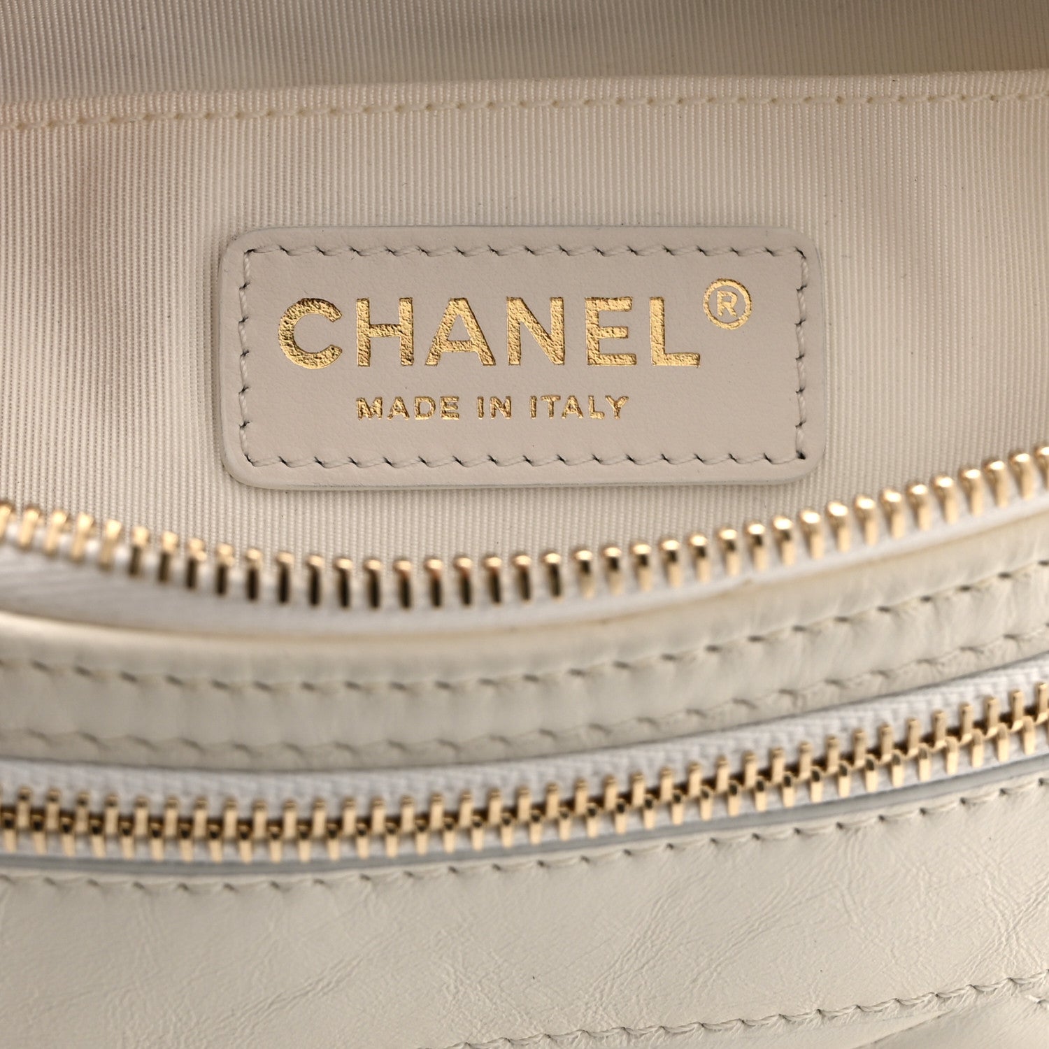 Chanel Aged Calfskin Quilted Waist Bag With Coin Purse White 7 of 11