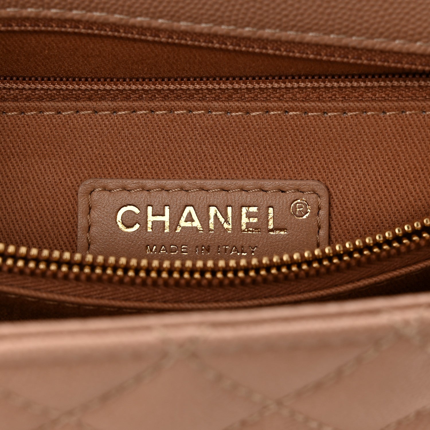 Chanel Caviar Quilted Medium Coco Handle Flap Light Beige 6 of 14