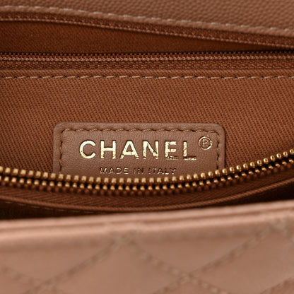 Chanel Caviar Quilted Medium Coco Handle Flap Light Beige 6 of 14