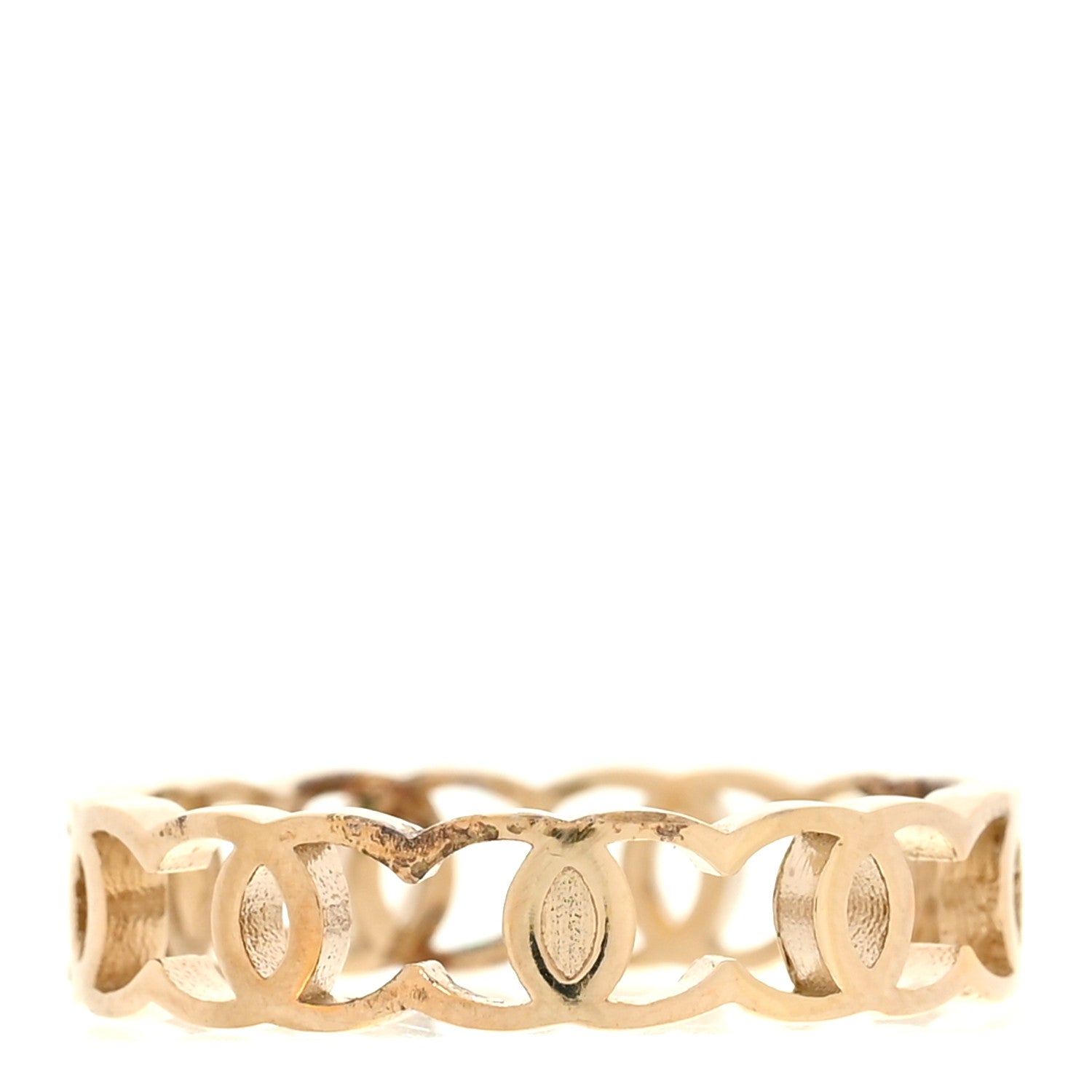 Chanel Metal CC Ring 50 5.5 Gold 3 of 5