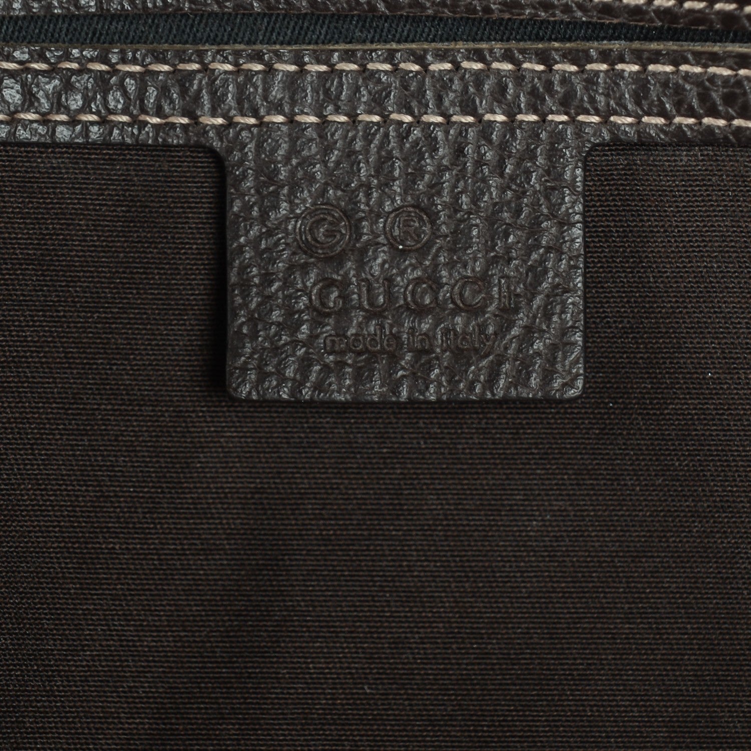 Gucci Crystal Monogram Dollar Calfskin Medium Joy Boston Beige Ebony Testa di Moro 6 of 7