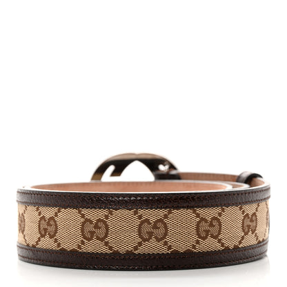 Gucci Monogram Interlocking G Belt 85 34 Dark Brown 2 of 11