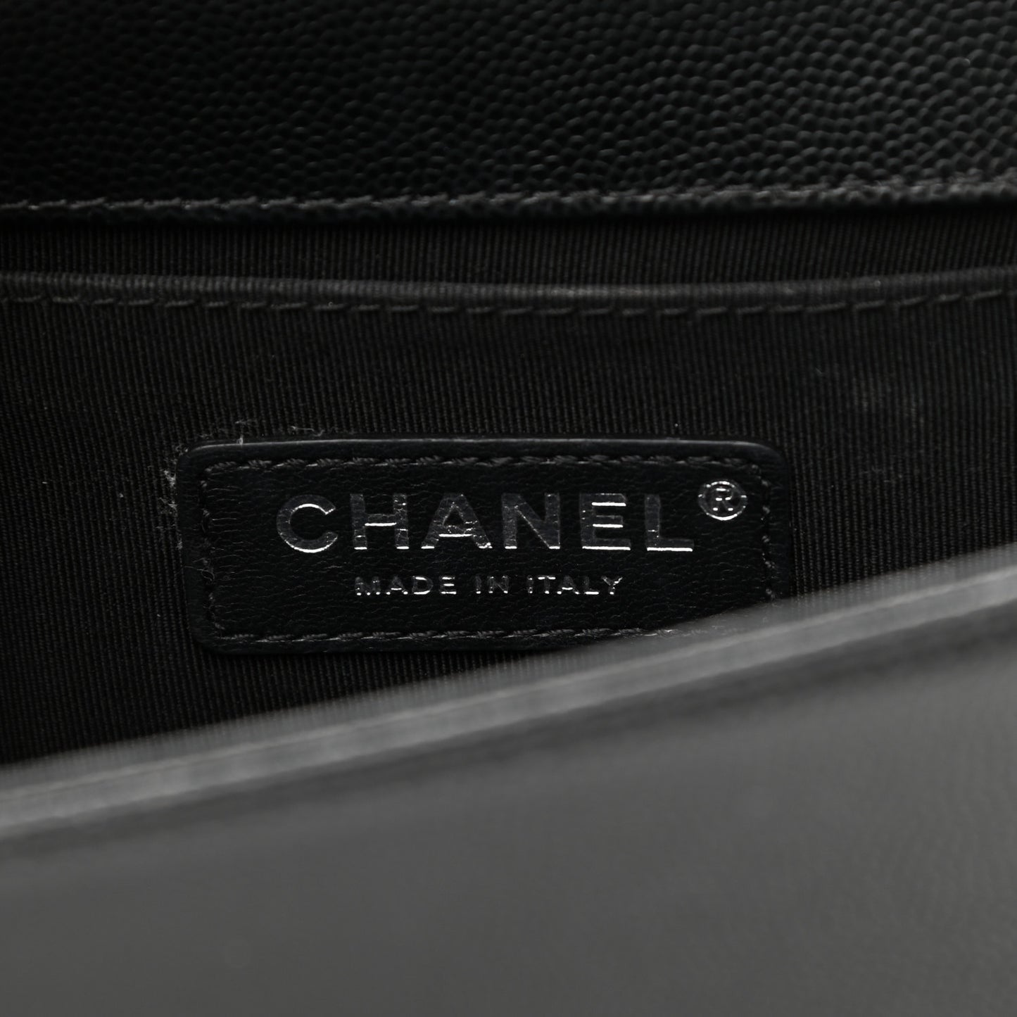 Caviar Quilted Small Boy Flap Black