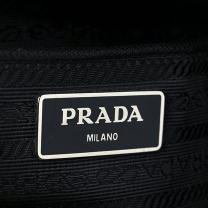 Prada Tessuto Nylon Saffiano Double Buckle Messenger Shoulder Bag Black 6 of 10