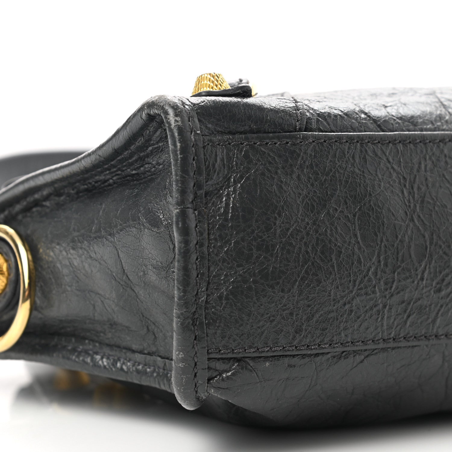 Balenciaga Agneau Giant 12 Gold Hardware Mini City Gris Fossile 9 of 12