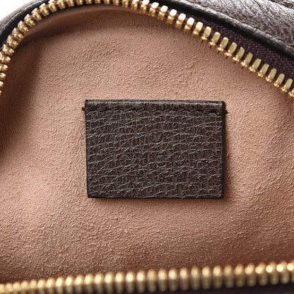 Gucci GG Supreme Monogram Web Mini Ophidia Round Shoulder Bag Brown 5 of 9