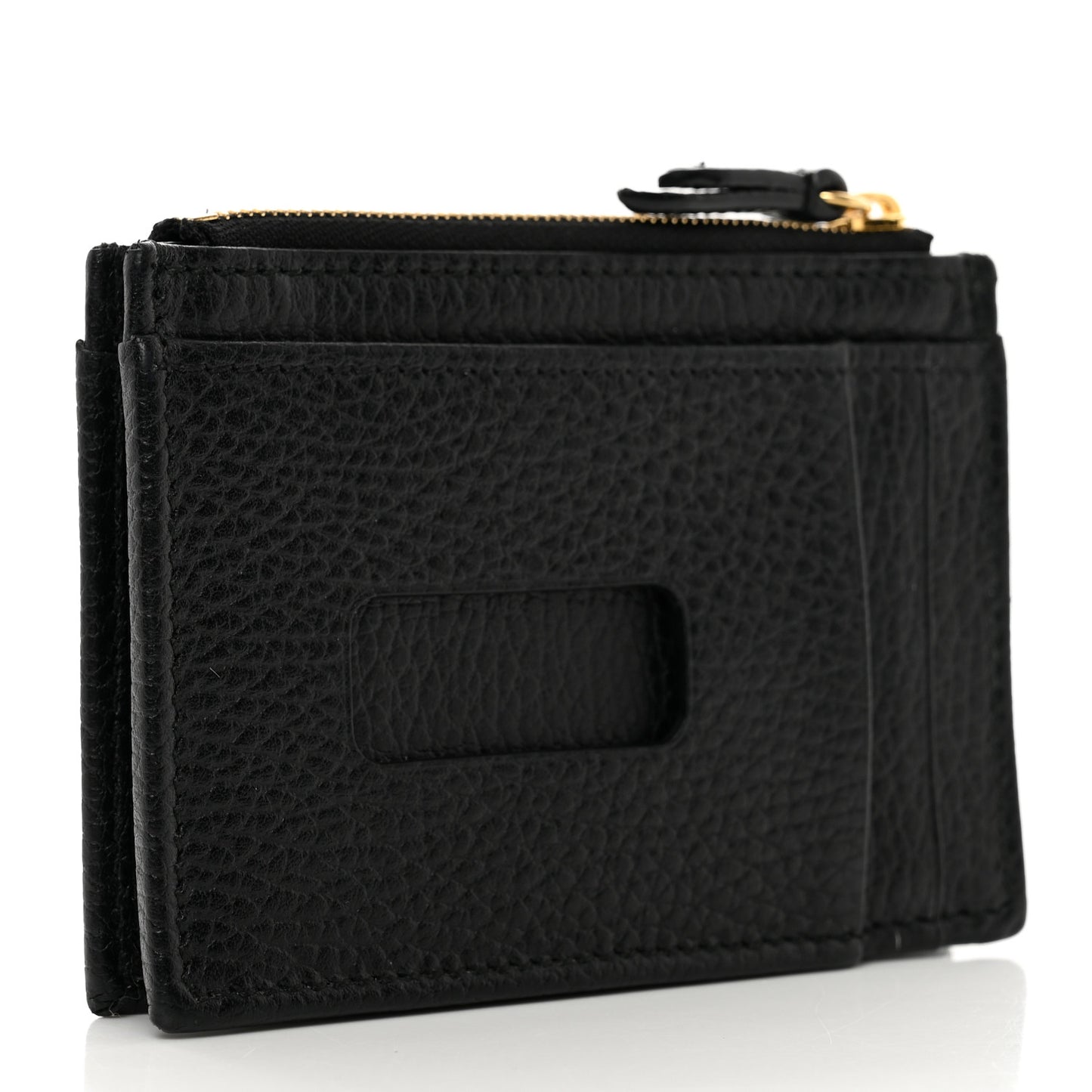 Dollar Calfskin GG Marmont Coin Case Card Holder Black