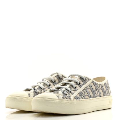 Christian Dior Canvas Oblique Walk'N'Dior Low Top Sneakers 38 Grey Stone 3 of 12
