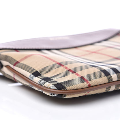 Burberry Horseferry Check Peyton Crossbody Clutch Bag Brown 11 of 12