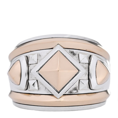 David Yurman Sterling Silver 18K Yellow Gold Bold Renaissance Wide Ring 57 8 1 of 6