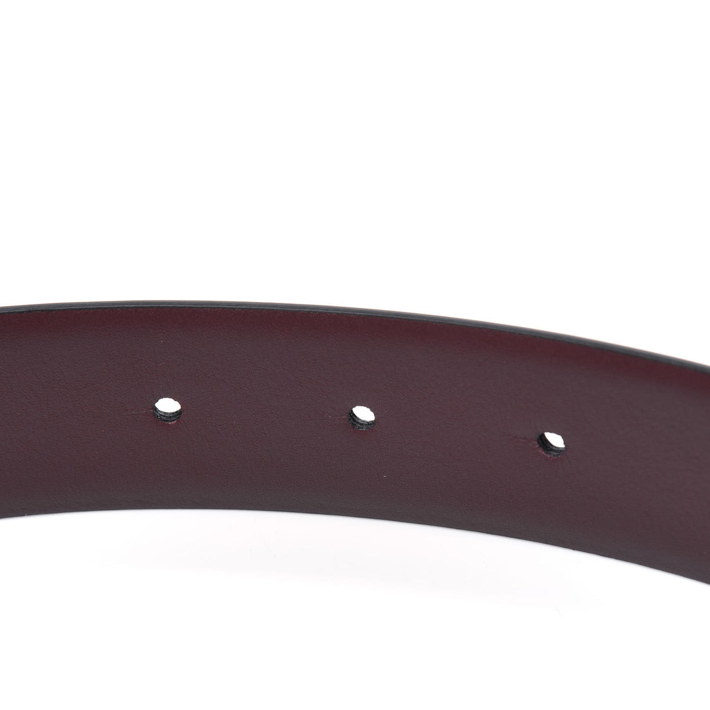Calfskin CC Reversible Belt 80 32 Black Burgundy