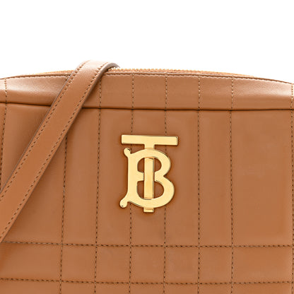 Burberry Lambskin Quilted Small Lola Camera Bag Maple Brown 7 of 10