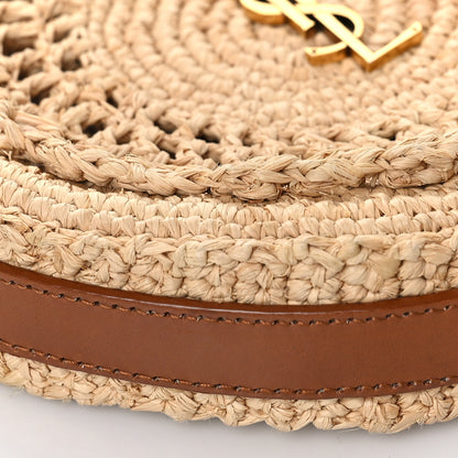 Saint Laurent Raffia Sac Round Naturel 7 of 8