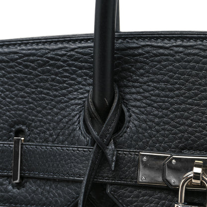 Hermes Taurillon Clemence Birkin 35 Black 13 of 14