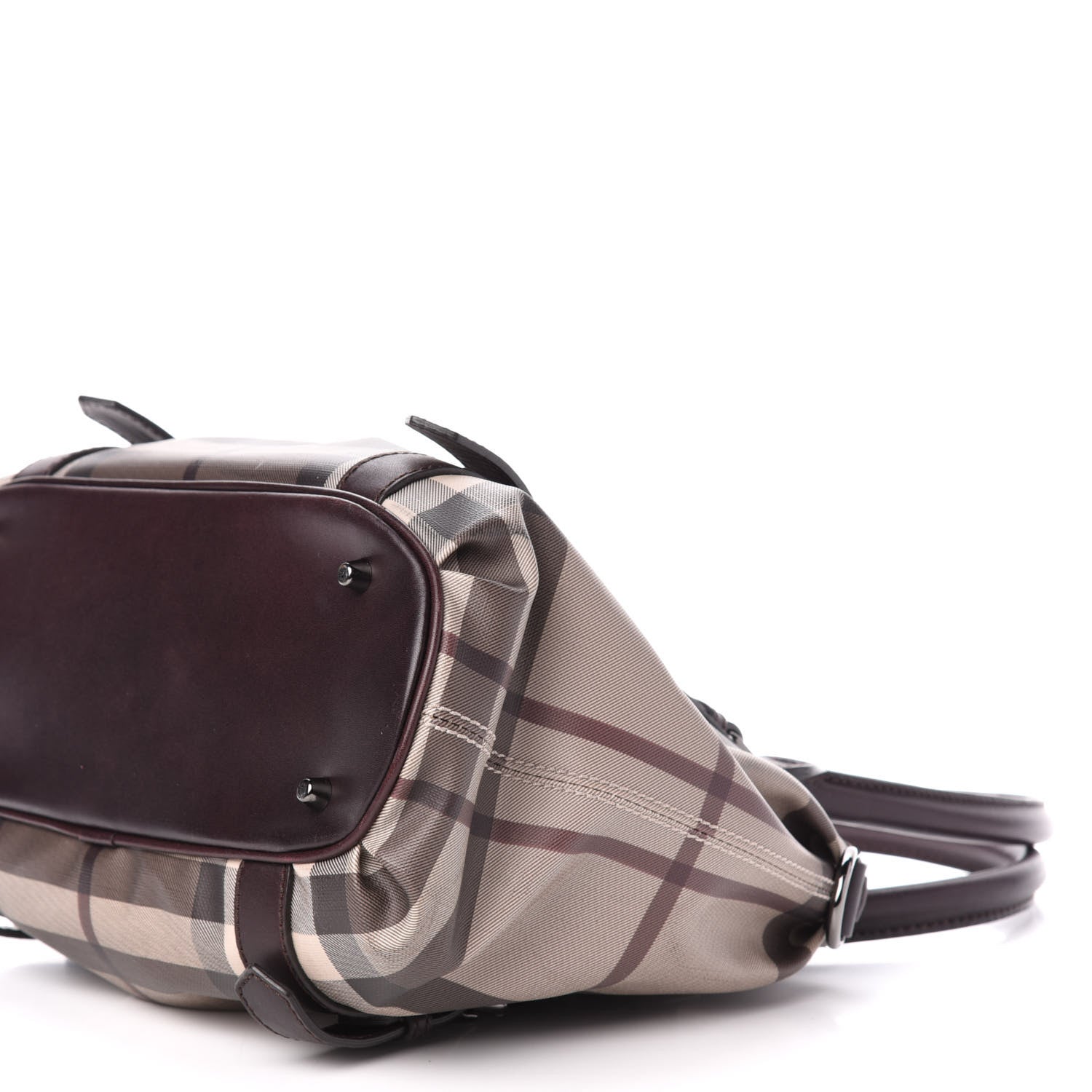 Burberry Smoked Check Small Northfield Tote Plum 9 of 10
