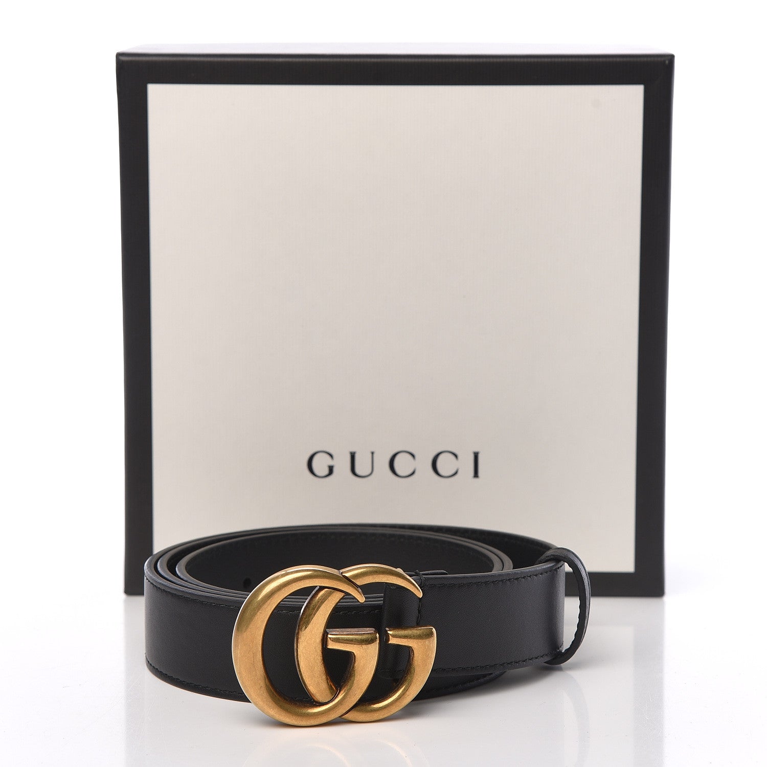 Gucci Calfskin Double G 30mm Belt 95 38 Black 7 of 7