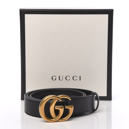 Gucci Calfskin Double G 30mm Belt 95 38 Black 7 of 7