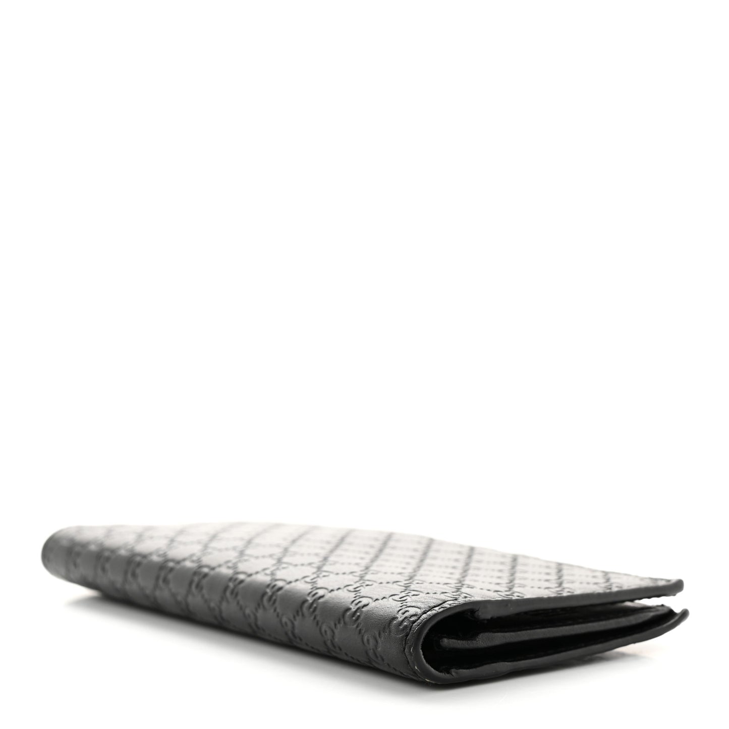 Microguccissima Bi-Fold Organizer Wallet Black