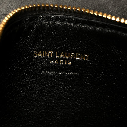 Saint Laurent Suede Small Le 5 A 7 Soft Hobo Urban Grey 10 of 14