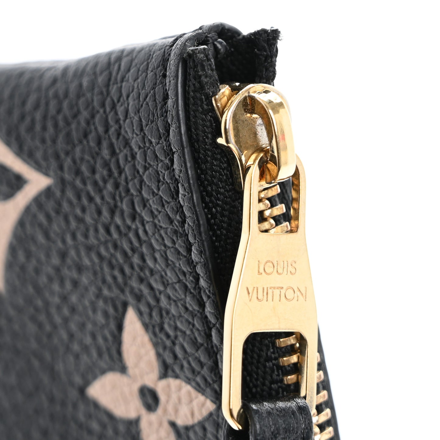 Empreinte Monogram Giant Key Pouch Black Beige
