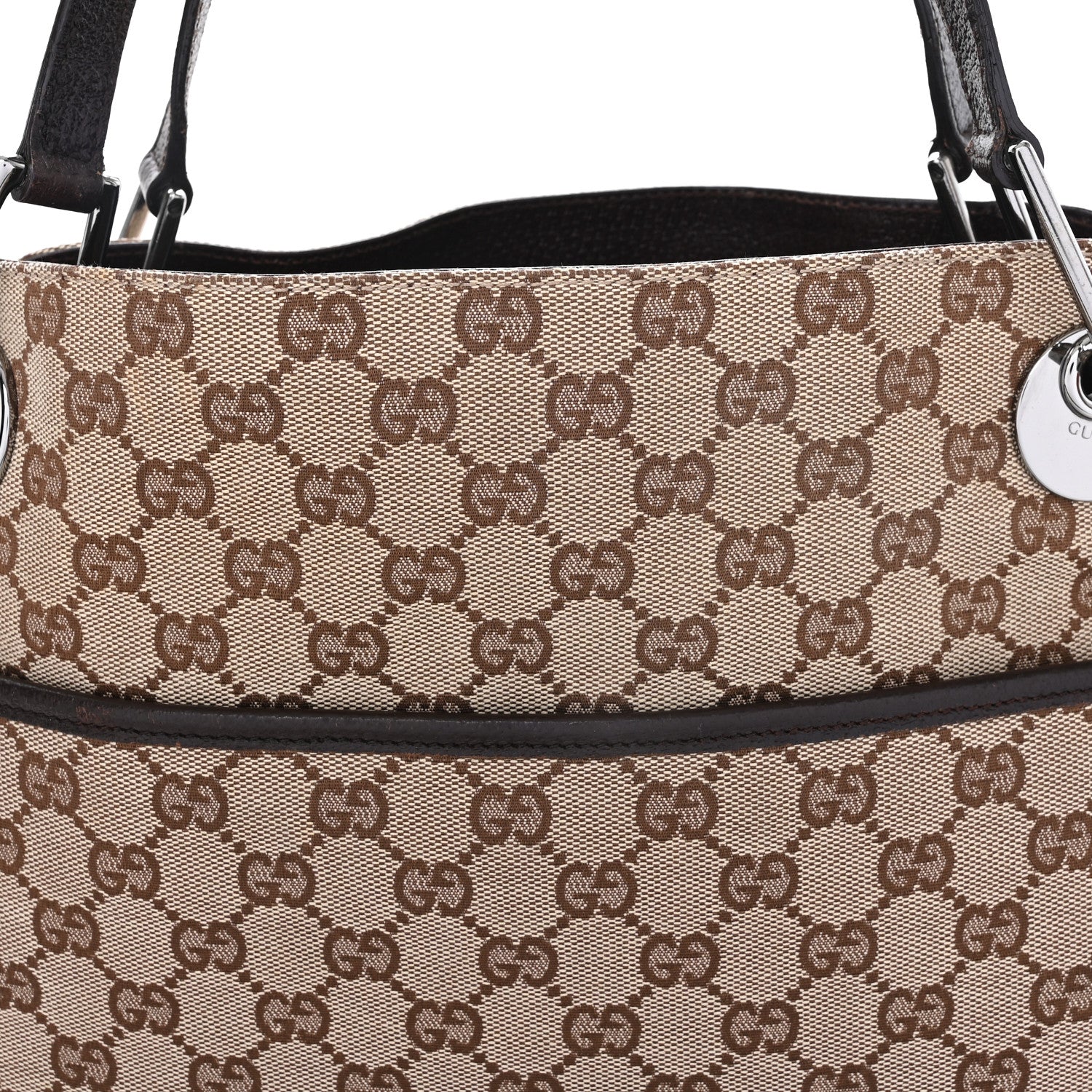 Gucci Monogram Medium Eclipse Shoulder Bag Dark Brown 8 of 10
